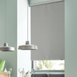Miracle blackout roller shade in grey