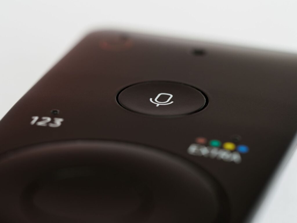 Smart remote control with voice button